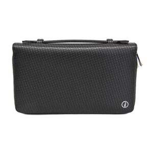 Dunhill Double Zip Travel Companion L2G314A Men's Leather Long Wallet (bi-fol...